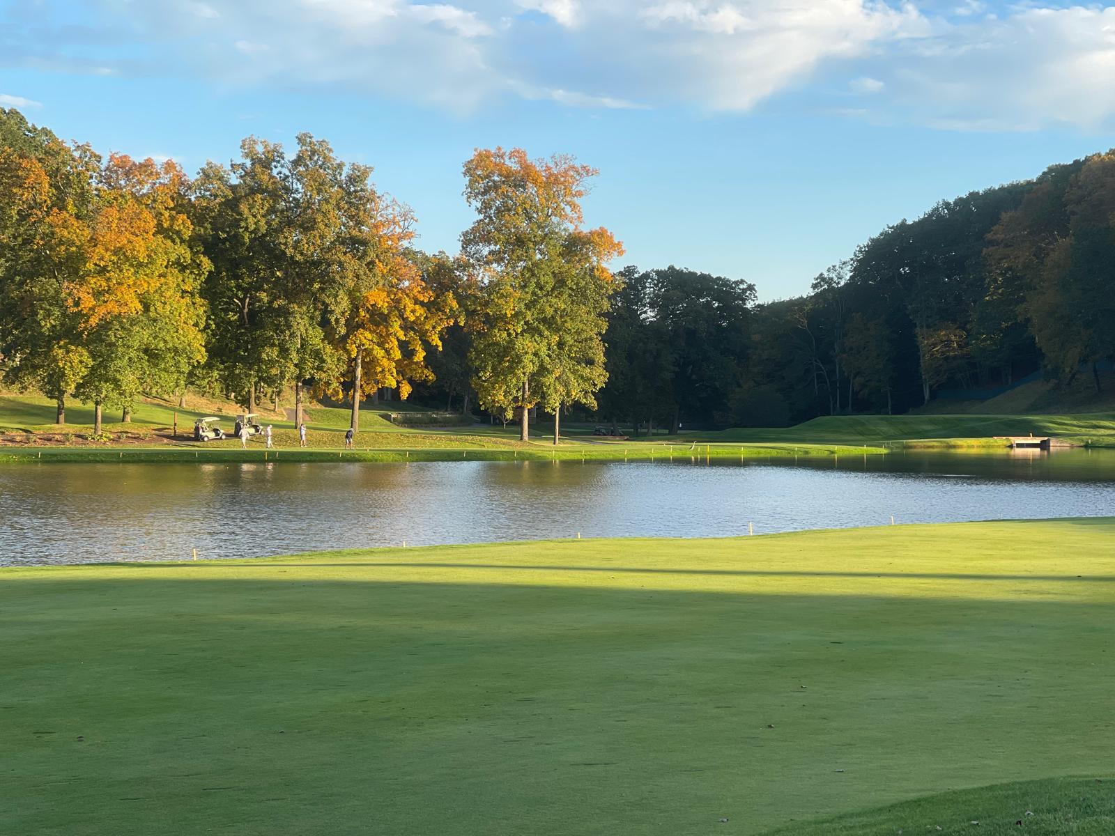 Scenic view of nearby TPC River Highlands golf course